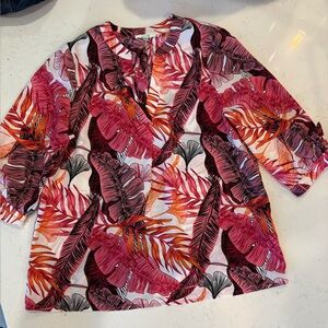 Jade women’s Tropical V-Neck Tunic